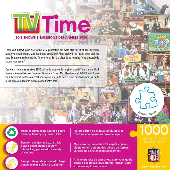 The 80's TV Time 1000 Piece Jigsaw Puzzle MasterPieces - for just $17.99! 