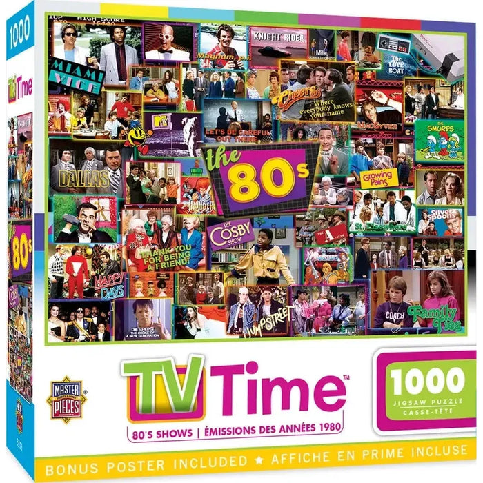 The 80's TV Time 1000 Piece Jigsaw Puzzle MasterPieces - for just $17.99! 