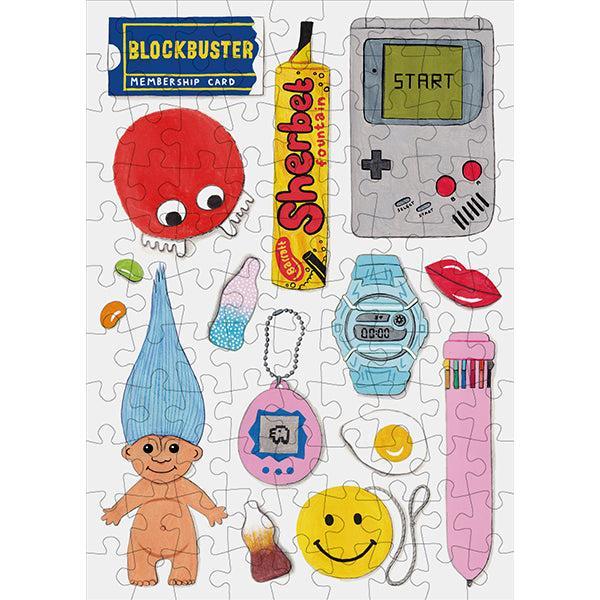The 90s 99 Piece Mini Jigsaw Puzzle Happily - for just $11.99! 