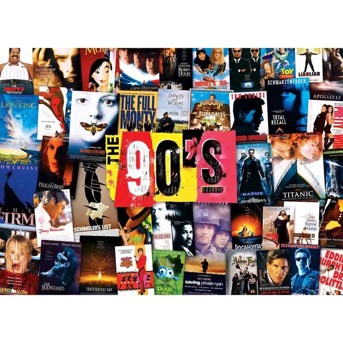 The 90's Blockbuster Movies 1000 Piece Jigsaw Puzzle MasterPieces - for just $17.99! 