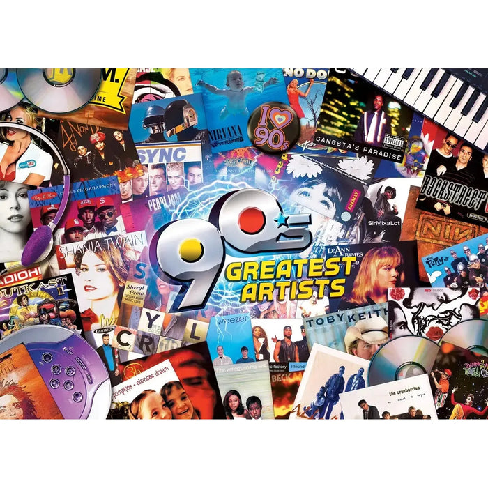 The 90's Greatest Hits Artists 1000 Piece Jigsaw Puzzle MasterPieces - for just $17.99! 