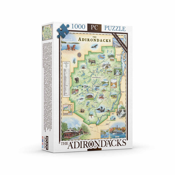 The Adirondacks 1000 Piece Jigsaw Puzzle Xplorer Maps - for just $24.99! 