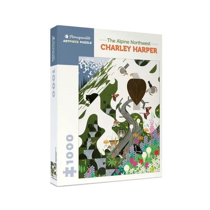 The Alpine Northwest by Charley Harper 1000 Piece Jigsaw Puzzle Pomegranate - for just $24.99! 