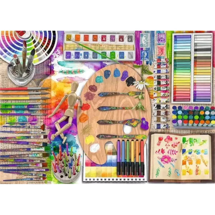 The Artist's Palette 500 Large Piece Jigsaw Puzzle Ravensburger - for just $24.99! 