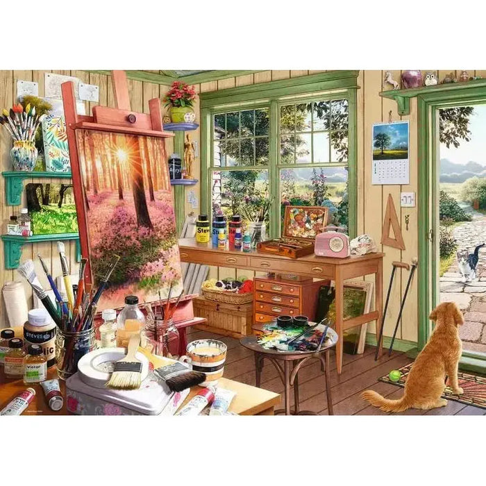 The Artist's Shed No. 11 My Haven 1000 Piece Jigsaw Puzzle Ravensburger - for just $24.99! 