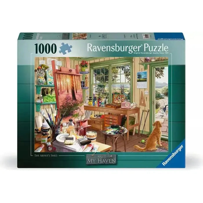 The Artist's Shed No. 11 My Haven 1000 Piece Jigsaw Puzzle Ravensburger - for just $24.99! 
