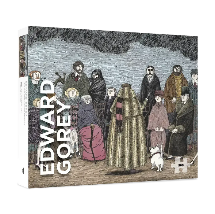 The Awdrey-Gore Legacy by Edward Gorey 500 Piece Jigsaw Puzzle Pomegranate - for just $21.99! 