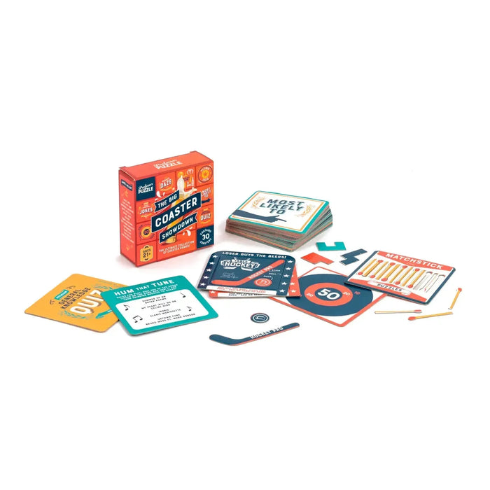 The Big Coaster Showdown- Fun Drinking Game - Professor Puzzle - for just $4.99! 