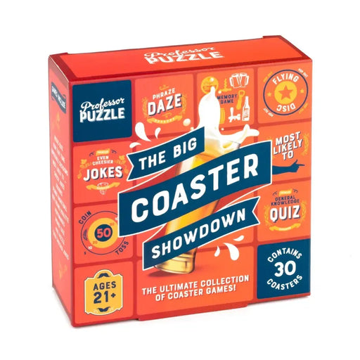 The Big Coaster Showdown- Fun Drinking Game - Professor Puzzle - for just $4.99! 