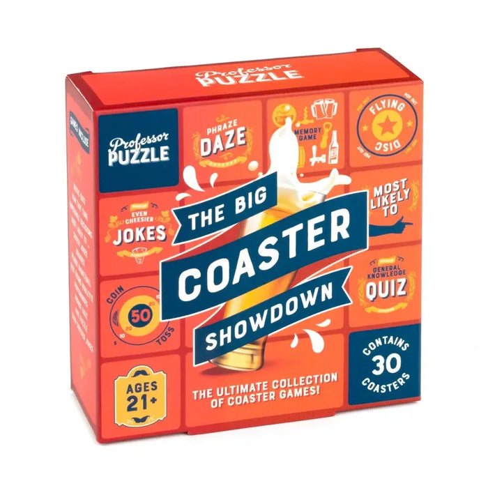 The Big Coaster Showdown- Fun Drinking Game - Professor Puzzle - for just $4.99! 