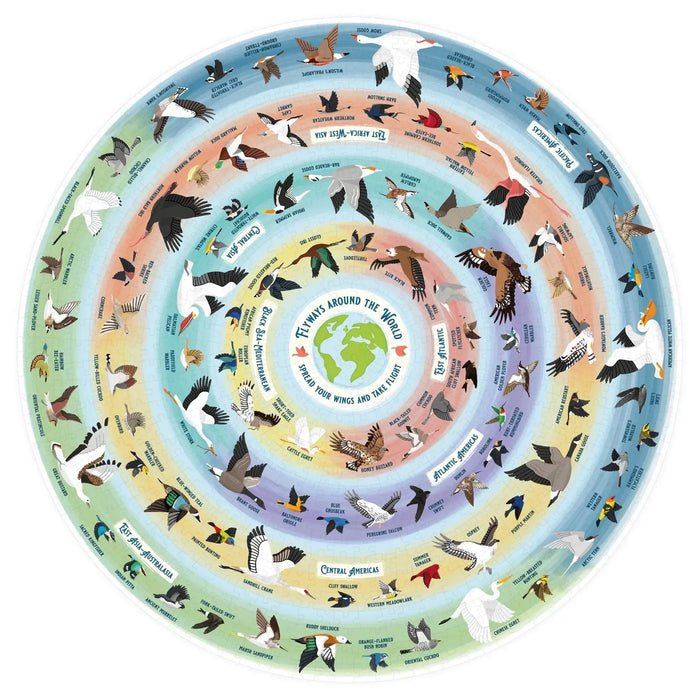 The Bird Lover's 1000 Piece Round Jigsaw Puzzle Ridley - for just $19.99! 