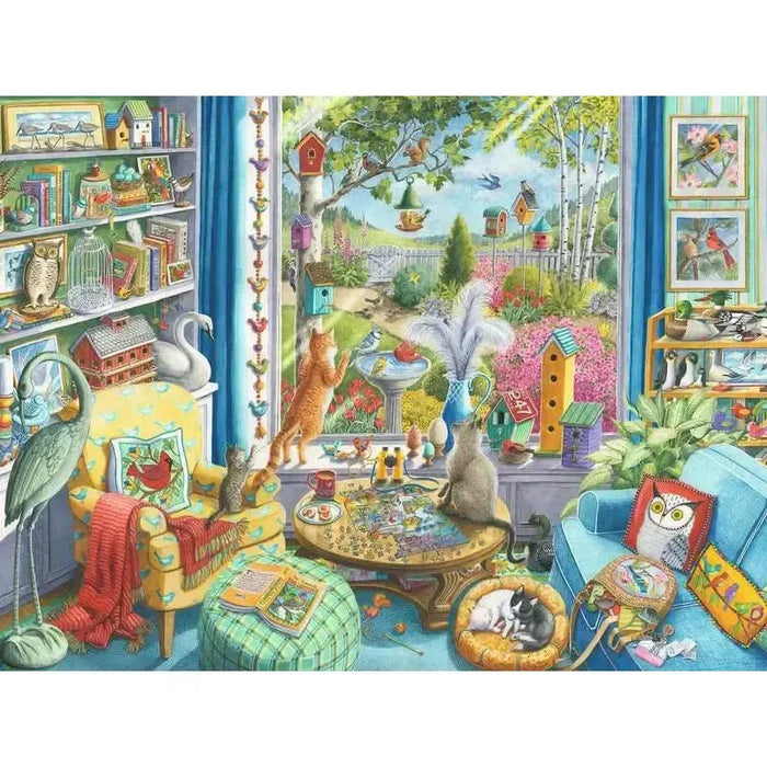 The Bird Watchers 750 Piece Jigsaw Puzzle Ravensburger - for just $29.99! 