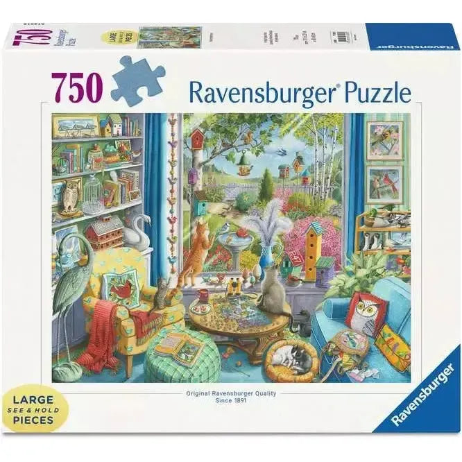 The Bird Watchers 750 Piece Jigsaw Puzzle Ravensburger - for just $29.99! 