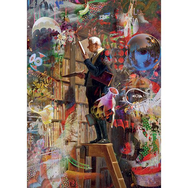 The Bookworm Rebrush 1000 Piece Jigsaw Puzzle Heye - for just $29.99! 