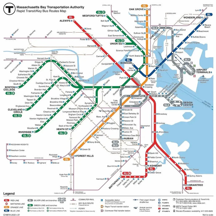The Boston T Subway Map 500 Piece Jigsaw Puzzle NYPC - for just $26.99! 