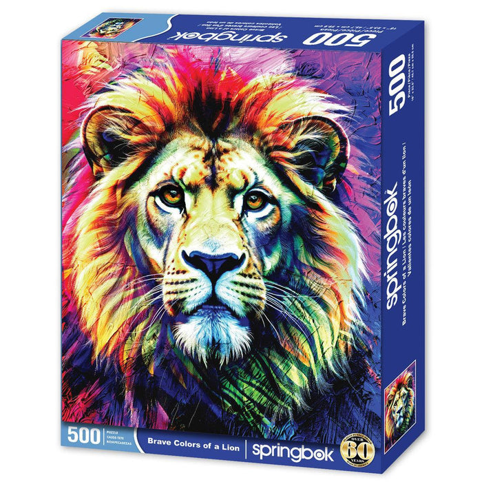 The Brave Colors of a Lion 500 Piece Jigsaw Puzzle Springbok - for just $17.99! 