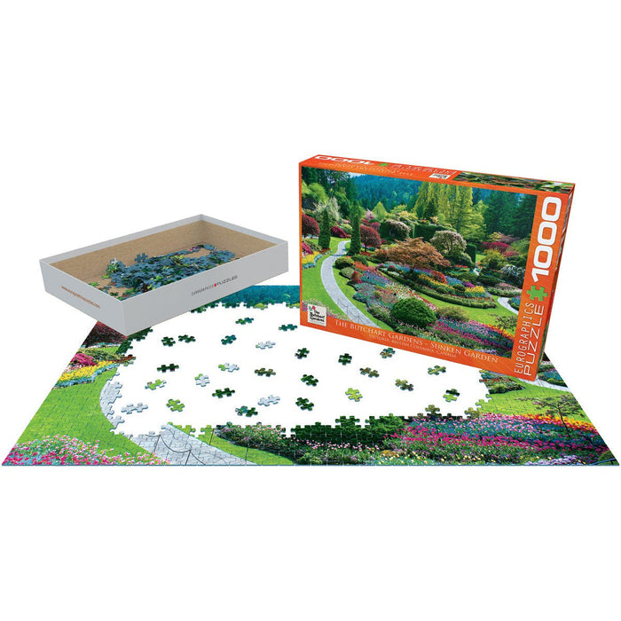 The Butchart Gardens - Sunken Garden 1000 Piece Jigsaw Puzzle Eurographics - for just $19.99! 