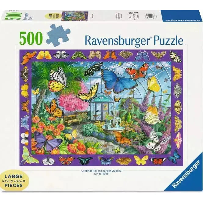 The Butterfly Place 500 Large Piece Jigsaw Puzzle Ravensburger - for just $24.99! 