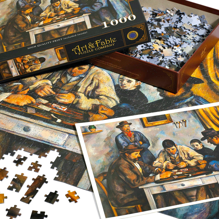 The Card Players 1000 Piece Premium Jigsaw Puzzle Art & Fable - for just $34.99! 