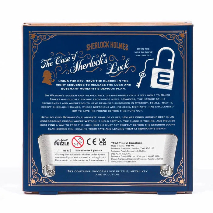 The Case of Sherlock's Lock Brain Teaser Puzzle Professor Puzzle - for just $12.99! 