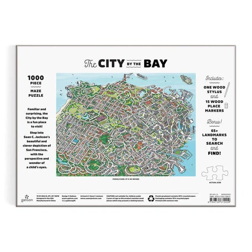 The City By the Bay 1000 Piece Jigsaw Maze Puzzle Galison - for just $24.99! 