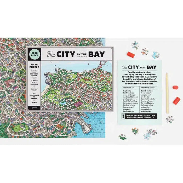 The City By the Bay 1000 Piece Jigsaw Maze Puzzle Galison - for just $24.99! 