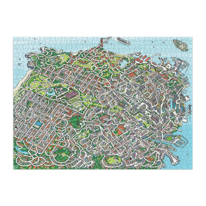 The City By the Bay 1000 Piece Jigsaw Maze Puzzle Galison - for just $24.99! 