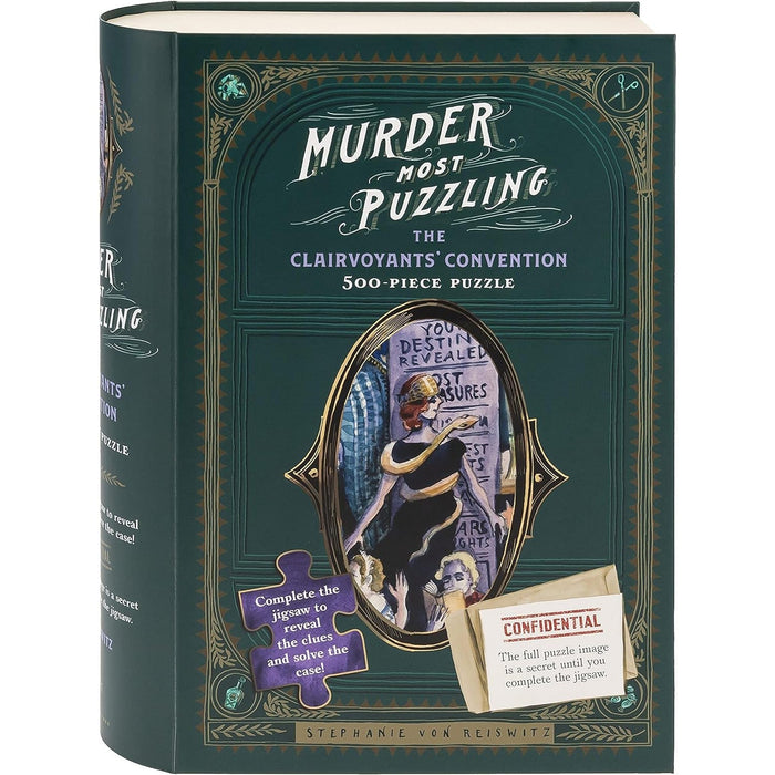 The Clairvoyants' Convention 500 Piece Murder Mystery Jigsaw Puzzle Chronicle - for just $19.99! 