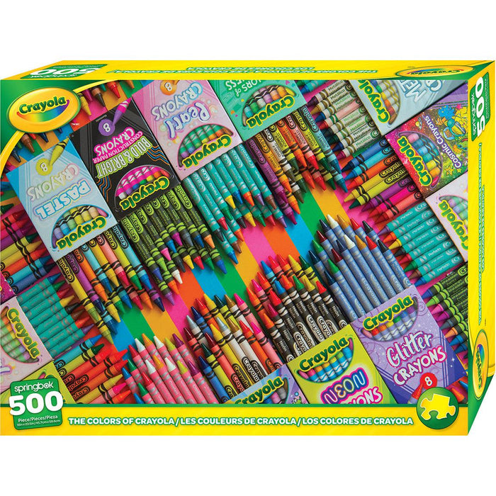 The Colors of Crayola 500 Piece Jigsaw Puzzle Springbok - for just $17.99! 