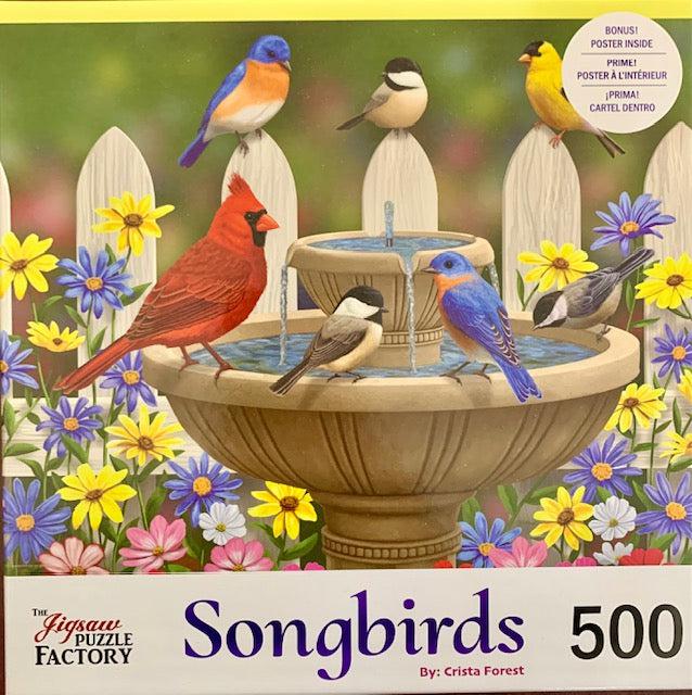 The Colors of Spring Songbirds 500 Piece Jigsaw Puzzle Leap Year - for just $14.99! 