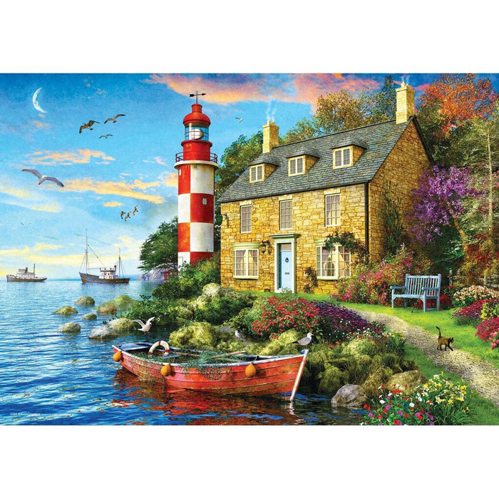 The Cottage Lighthouse 104 Connecting Pieces Jigsaw Puzzle Eurographics - for just $19.99! 
