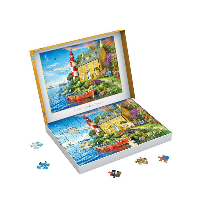 The Cottage Lighthouse 104 Connecting Pieces Jigsaw Puzzle Eurographics - for just $19.99! 