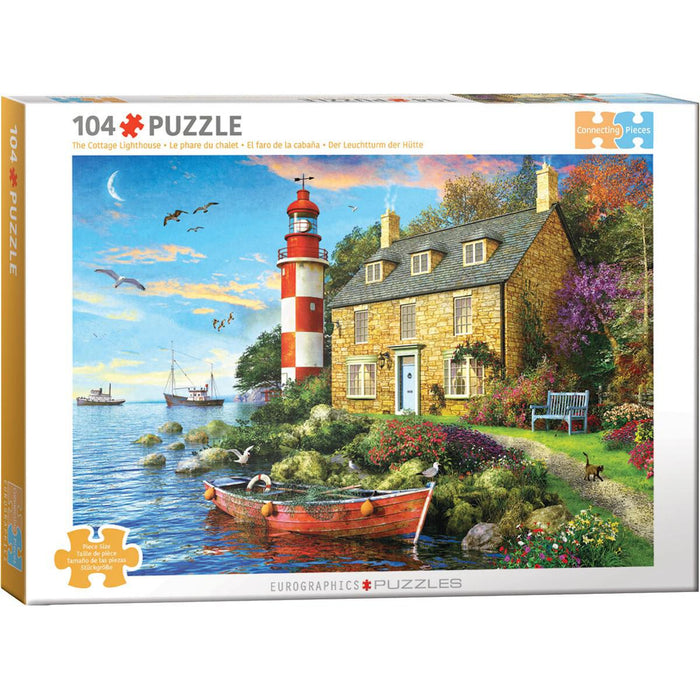 The Cottage Lighthouse 104 Connecting Pieces Jigsaw Puzzle Eurographics - for just $19.99! 