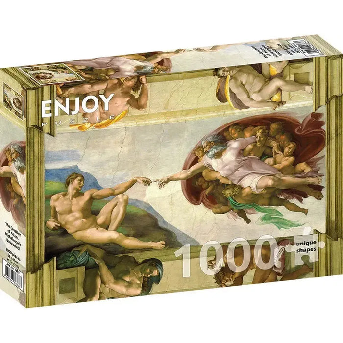 The Creation of Adam by Michelangelo 1000 Piece Jigsaw Puzzle Enjoy - for just $24.99! 