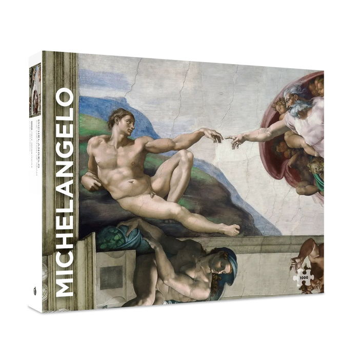 The Creation of Adam by Michelangelo 1000 Piece Jigsaw Puzzle Pomegranate - for just $24.99! 