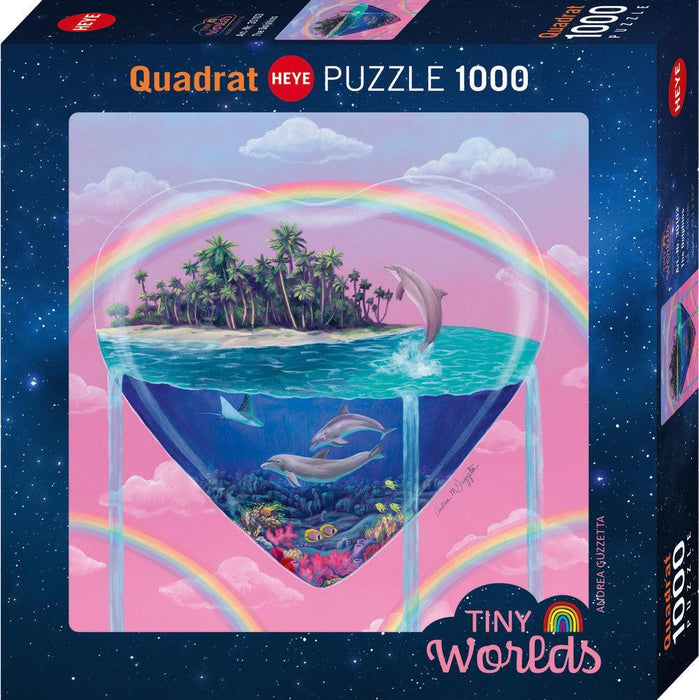 The Dolphins Tiny Worlds 1000 Piece Jigsaw Puzzle Heye - for just $29.99! 