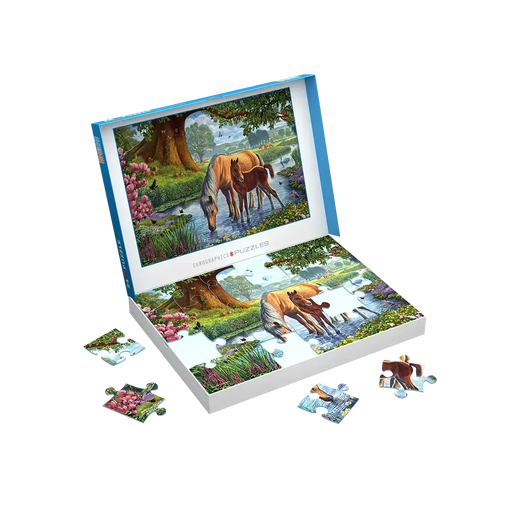 The Fell Ponies 24 Connecting Pieces Jigsaw Puzzle Eurographics - for just $19.99! 