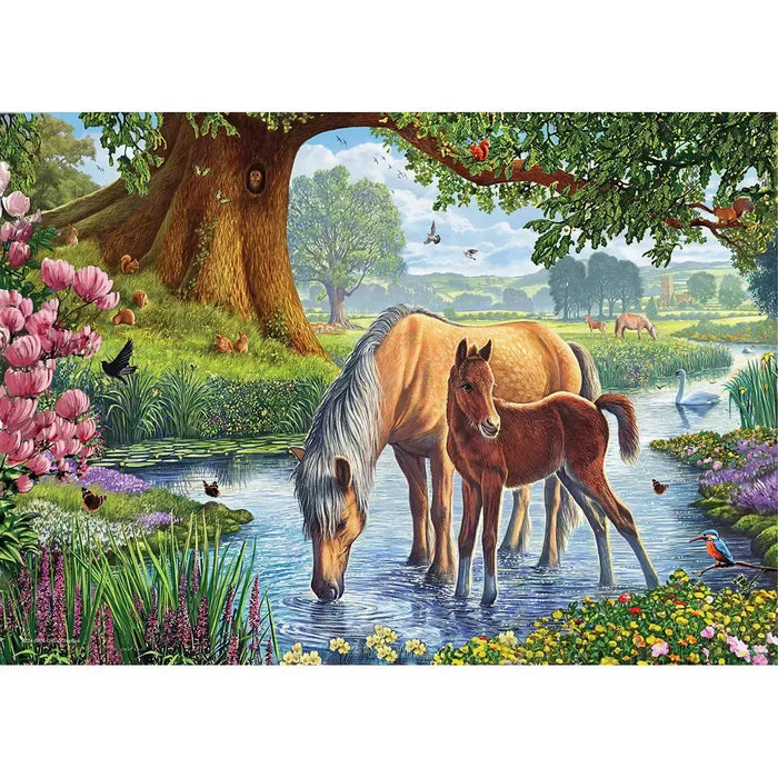 The Fell Ponies 24 Connecting Pieces Jigsaw Puzzle Eurographics - for just $19.99! 