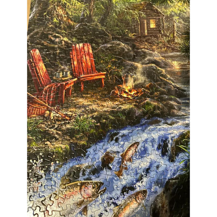 The Fishing Hole 500 Piece Jigsaw Puzzle Springbok - for just $17.99! 