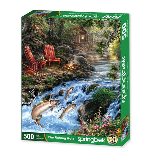 The Fishing Hole 500 Piece Jigsaw Puzzle Springbok - for just $17.99! 