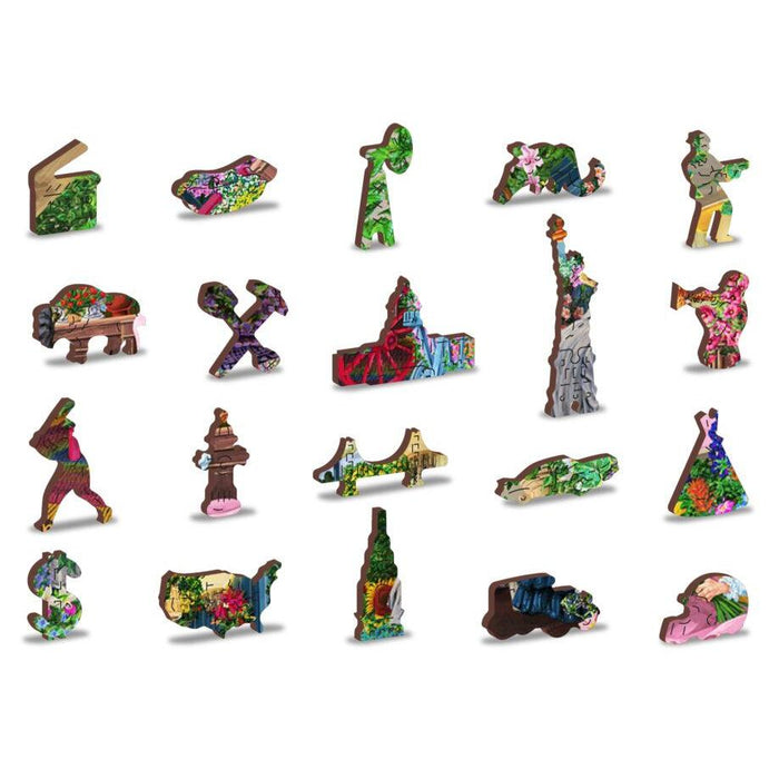 The Florist 400 Piece Wood Jigsaw Puzzle Wooden City - for just $24.99! 