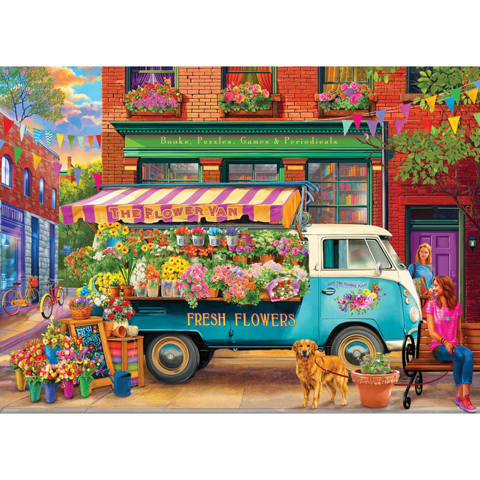The Flower Van 1000 Piece Jigsaw Puzzle Eurographics - for just $19.99! 