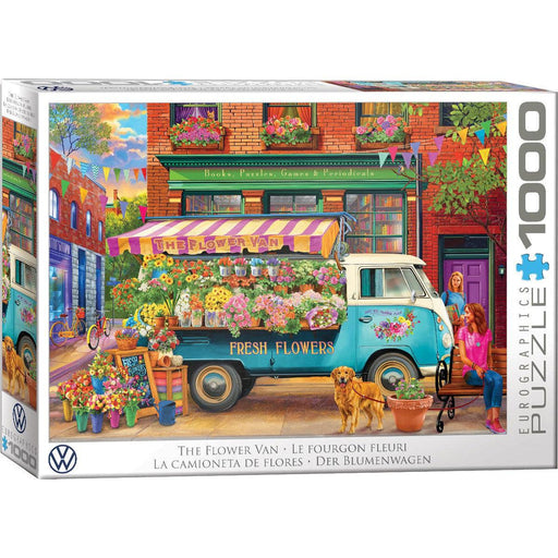 The Flower Van 1000 Piece Jigsaw Puzzle Eurographics - for just $19.99! 