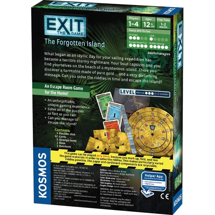 The Forgotten Island - Exit the Escape Room Game - Kosmos - for just $17.99! 