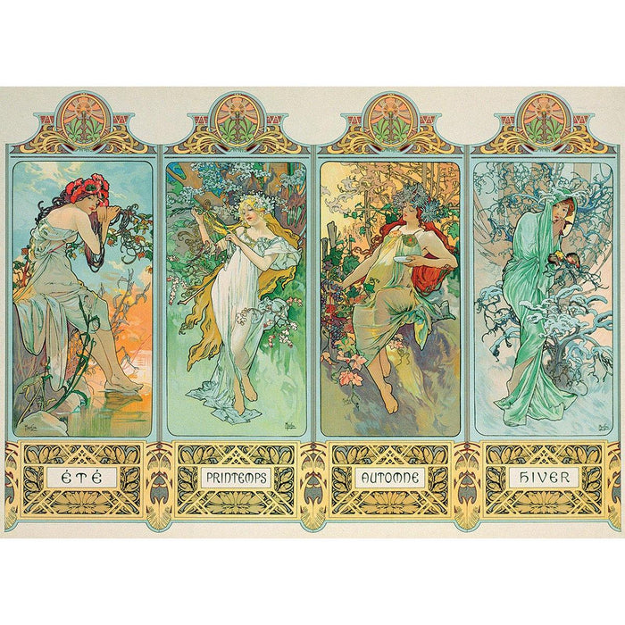 The Four Seasons by Mucha 1000 Piece Jigsaw Puzzle Eurographics - for just $21.99! 