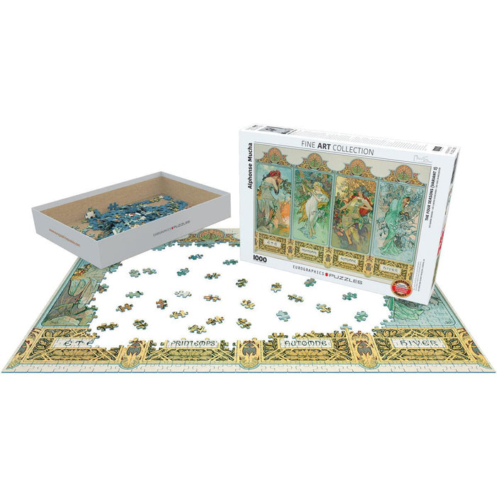 The Four Seasons by Mucha 1000 Piece Jigsaw Puzzle Eurographics - for just $21.99! 