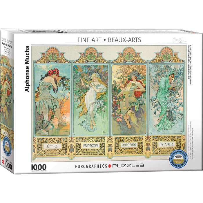 The Four Seasons by Mucha 1000 Piece Jigsaw Puzzle Eurographics - for just $21.99! 
