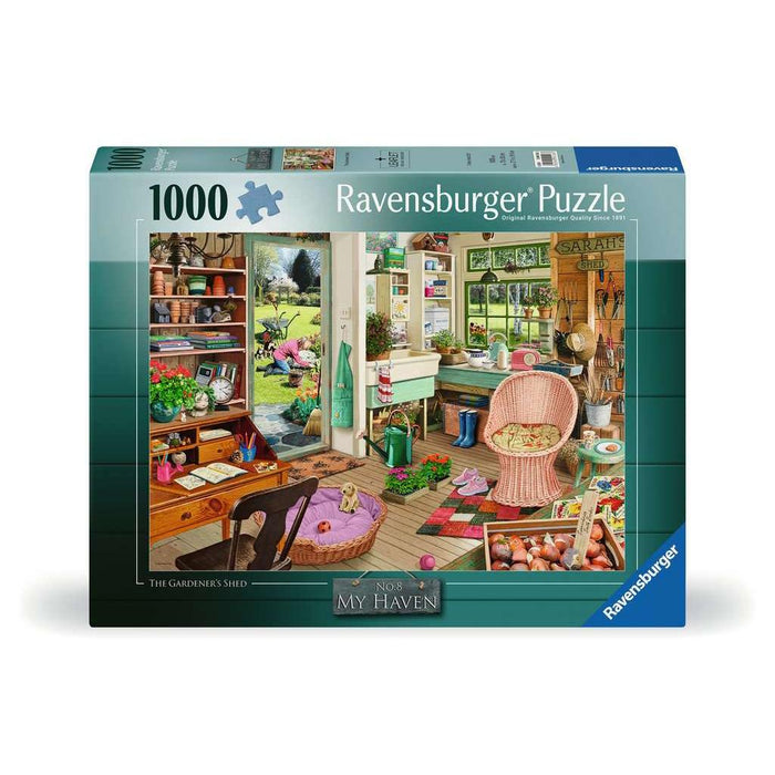 The Gardener's Shed "My Haven" 1000 Piece Jigsaw Puzzle Ravensburger - for just $24.99! 