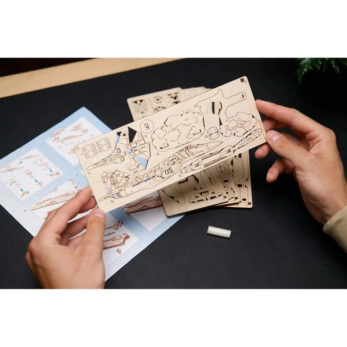 The Ghost of Kyiv Attacks Wood Model Kit UGEARS - for just $15.99! 