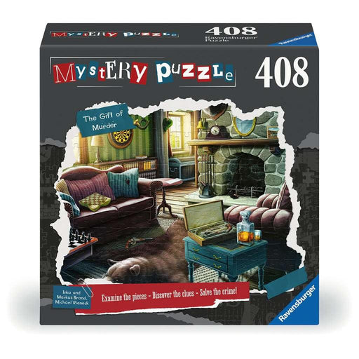 The Gift of Murder 408 Piece Mystery Jigsaw Puzzle Ravensburger - for just $29.99! 